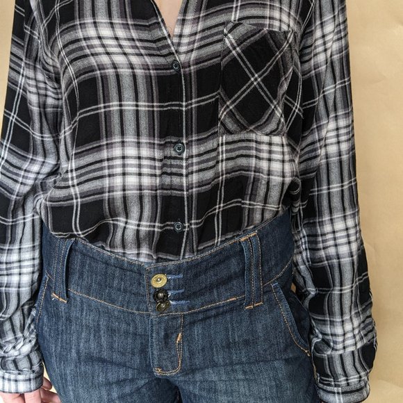 Eddie Bauer flannel, size xl. Black & grey. - Picture 7 of 13